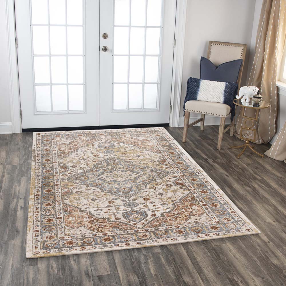 Rizzy Home Jasper JAS737 Ivory Area Rug Room Scene