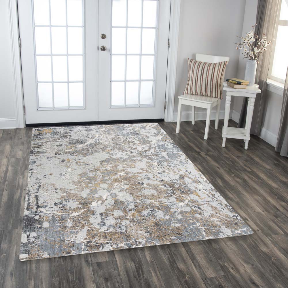 Rizzy Home Logan LOG731 Blue Area Rug Room Scene