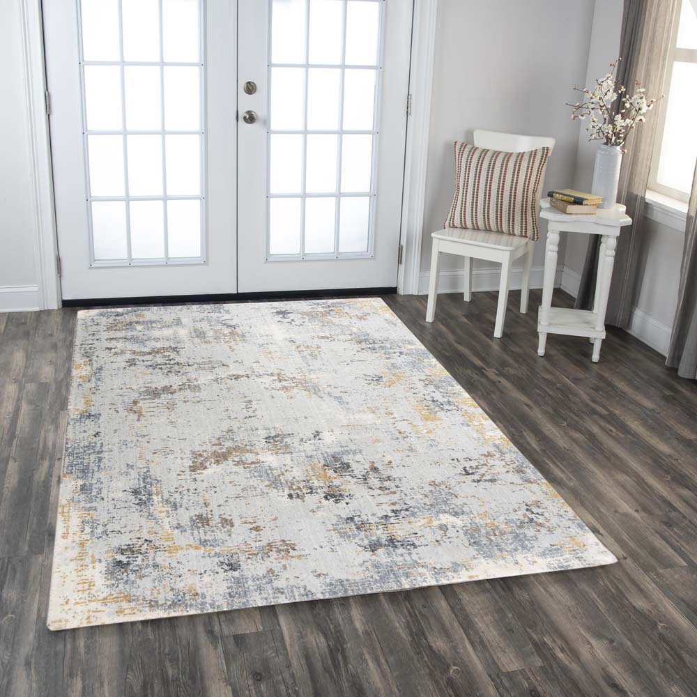 Rizzy Home Logan LOG732 Blue Area Rug Room Scene