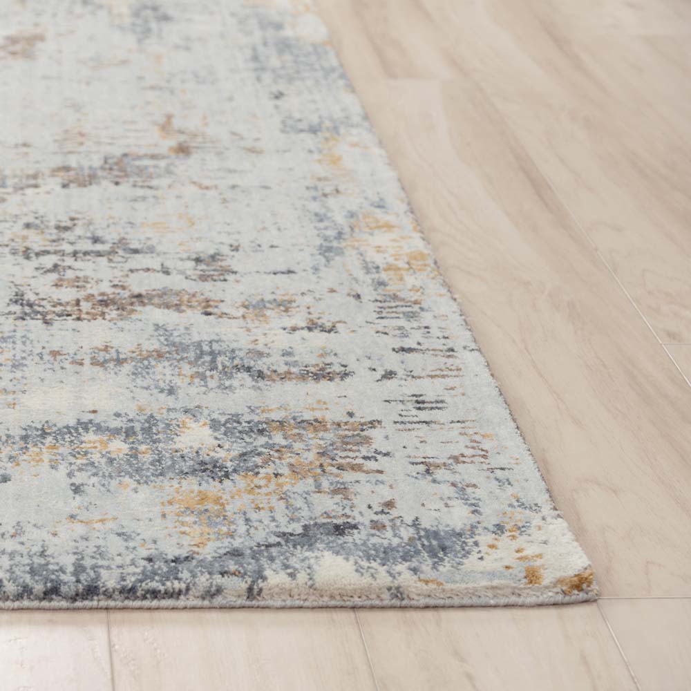 Rizzy Home Logan LOG732 Blue Area Rug Corner