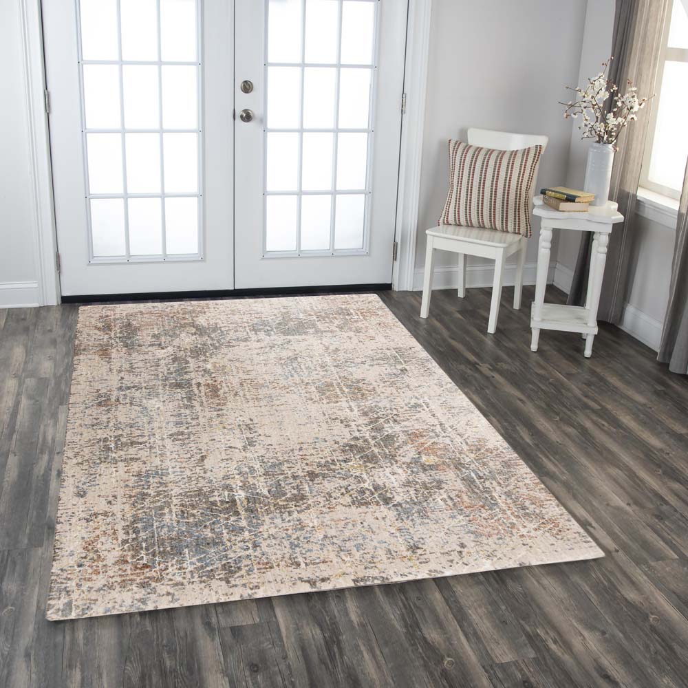 Rizzy Home Logan LOG733 Beige Area Rug Room Scene