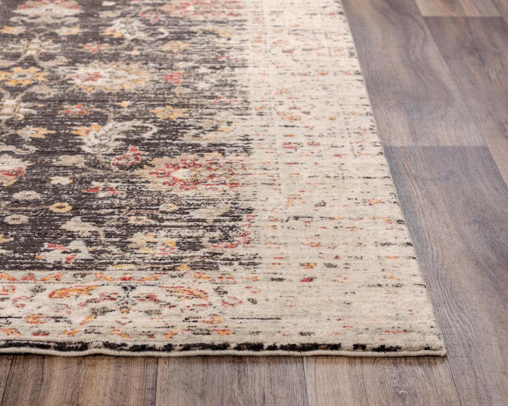 Rizzy Home Ovation OVA102 Brown Area Rug Corner