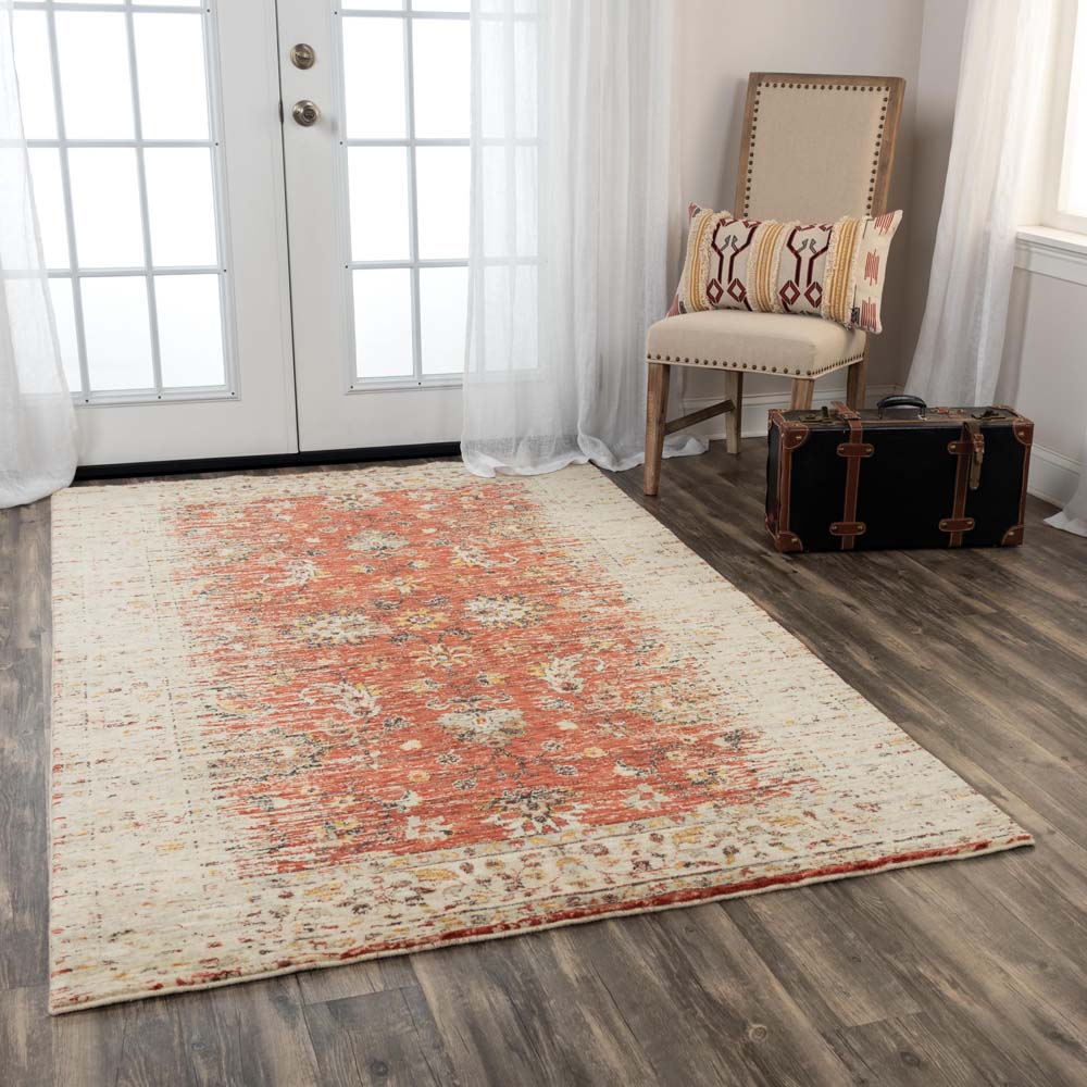 Rizzy Home Ovation OVA103 Red  Area Rug Room Scene