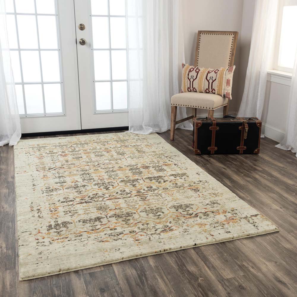 Rizzy Home Ovation OVA109 Beige Area Rug Room Scene