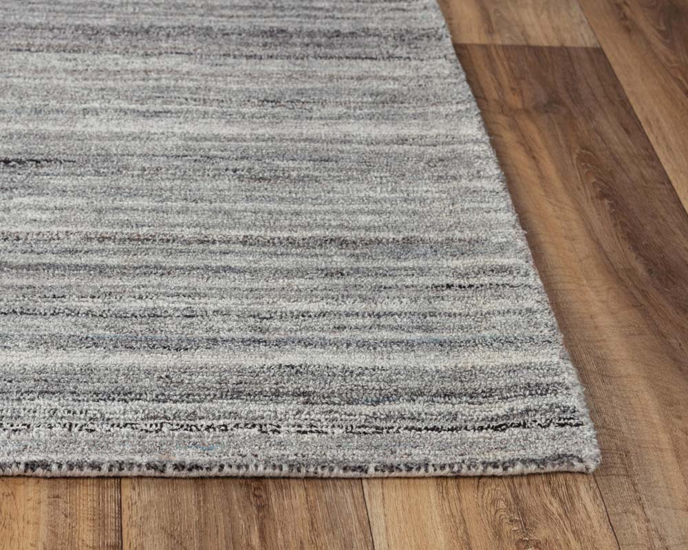 Rizzy Home Seasand SEA102 Gray Area Rug Corner