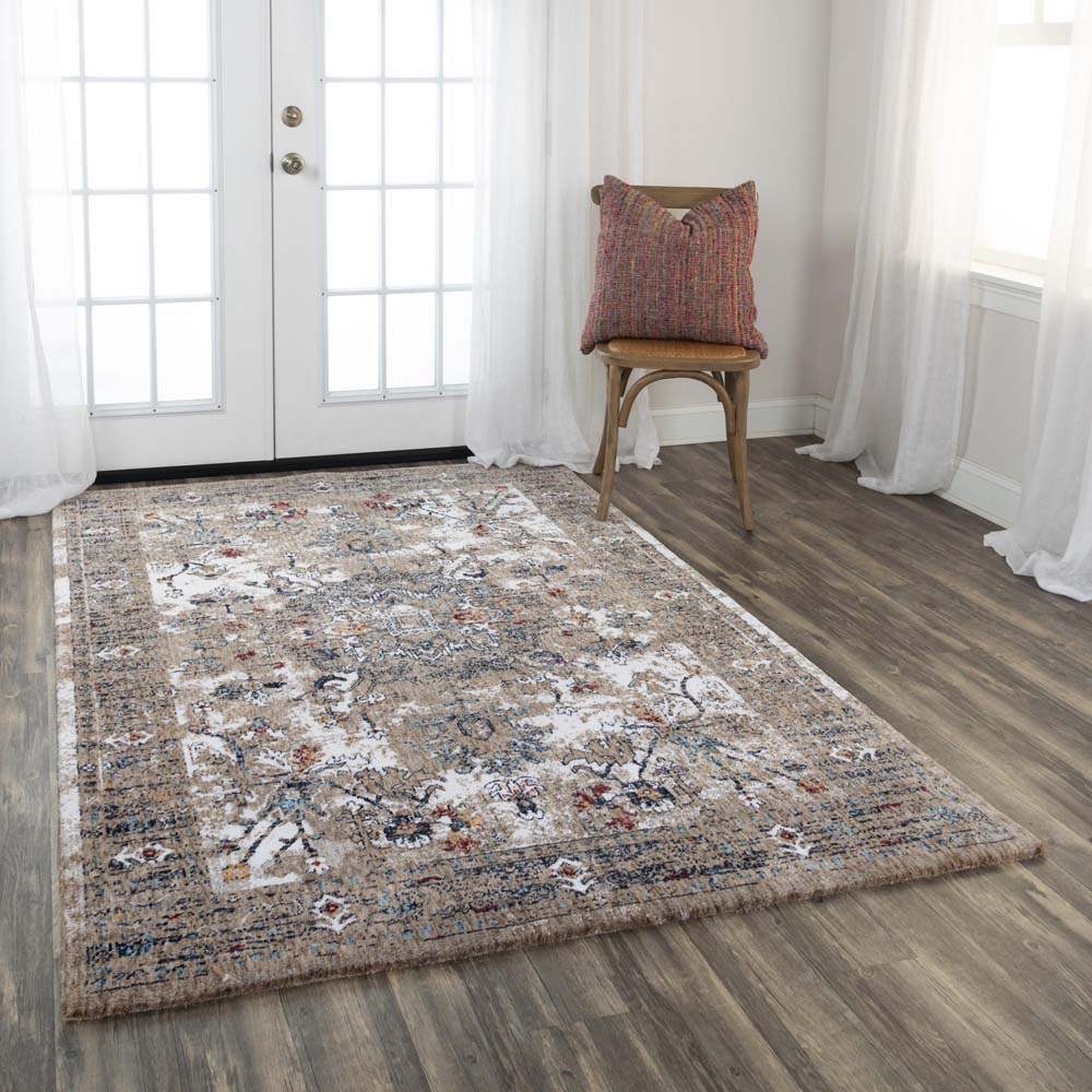Rizzy Home Signature SGN773 Gray Area Rug Room Scene