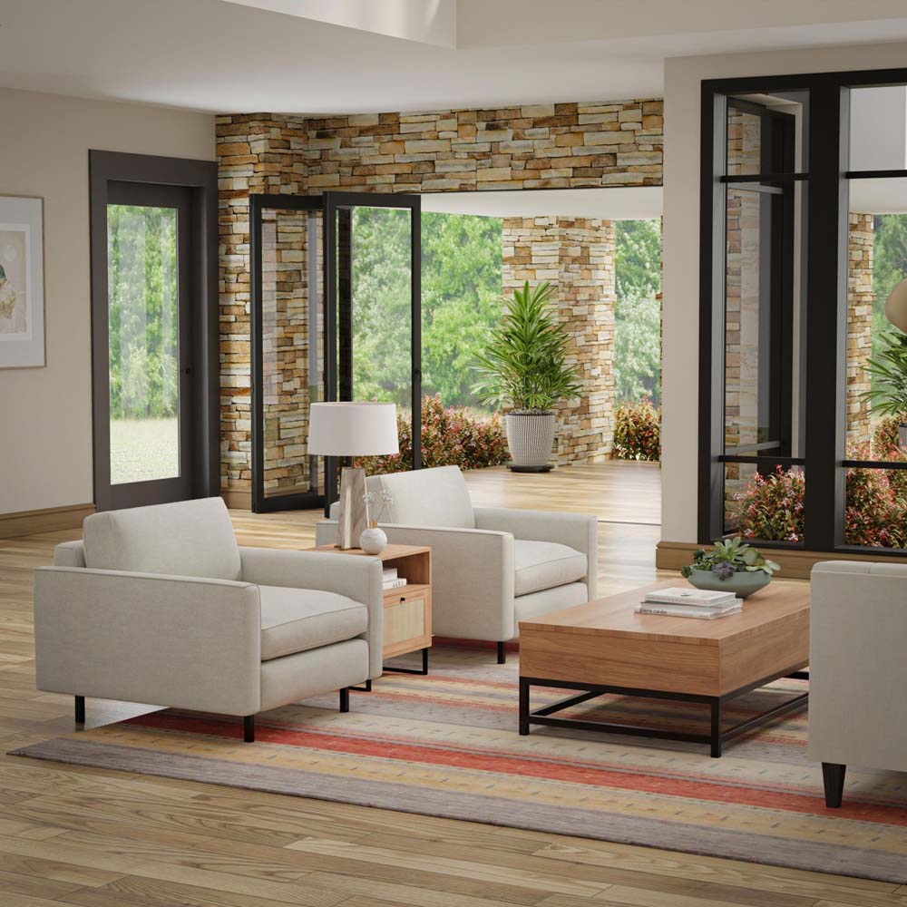 Rizzy Home Spectrum SPT210 Gold Area Rug Room Scene