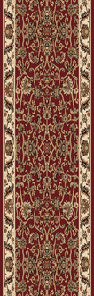 Nubrisa Gem 1210 Red 1'11" (23") Wide Hall and Stair Runner