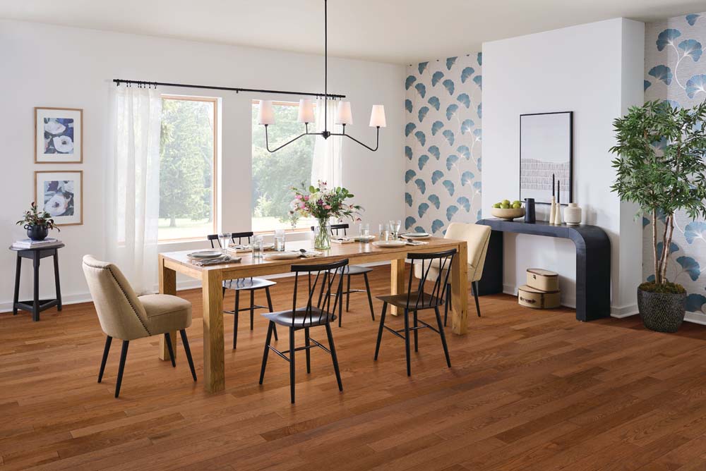 Armstrong Forest Way SRH4-K43S Early Autumn 3/4" X 4" Oak Hardwood Flooring
Room Scene