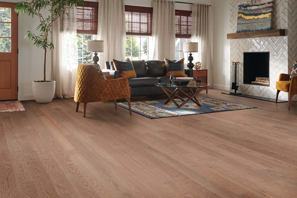 Armstrong Elevated Ridge TLSK-347X Toasty Shade 3/4" X 5" Oak Hardwood Flooring
Room Scene