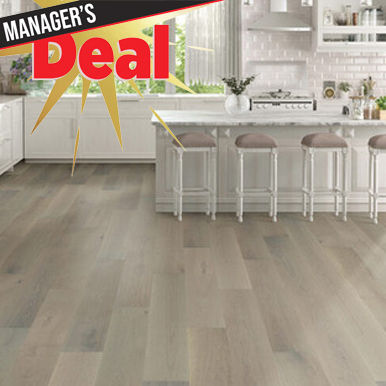 Nubrisa White Oak White Wash 9-1/2" X Varying Lengths" White Oak Tile [Room Scene]