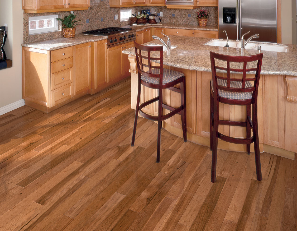 Mullican Builders Pro Rustic 50067 Saddle 3/4" X 3/4" Hickory Hardwood Flooring