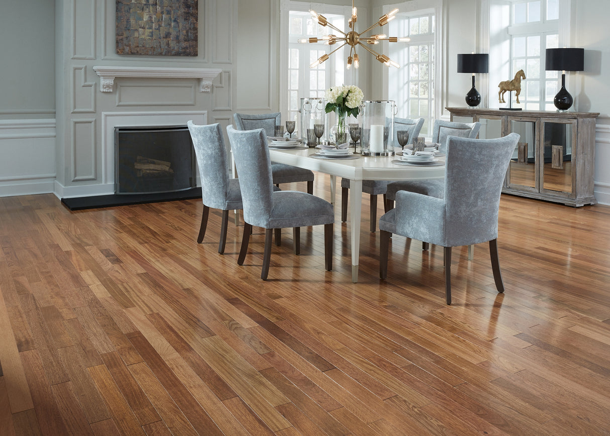 Flooring Surfaces Brazilain Cherry Natural 3/4" X 3 1/4" Cherry Hardwood Flooring Room Scene
