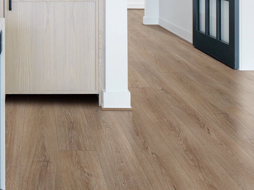 Shaw Coretec Flagship Smoky Oak 9" X 72" Luxury Vinyl Plank Room Scene