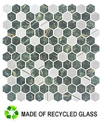 AGH5412 Aragon Hills Lodge Clover Mosaic Tile