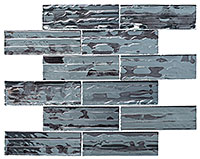 DRP982 Droplettes Dazzling Silver Mosaic Tile