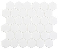 FDM1825 Freedom Avenue Collection 2" Hex Liberty Pure (2" Hex Matte) Mosaic Tile