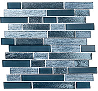 FPZ1422 Frost Plaza Admiral Blue Mosaic Tile