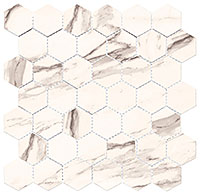 HNC6715 Harmonic Hex Mosaic Rondo DCOF Matte Hex Mosaic Mosaic Tile