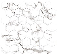 HNC6716 Harmonic Hex Mosaic Tocatta DCOF Matte Hex Mosaic Mosaic Tile
