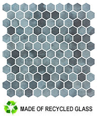 LXB5444 Luxacious Bay Java Lagoon Mosaic Tile