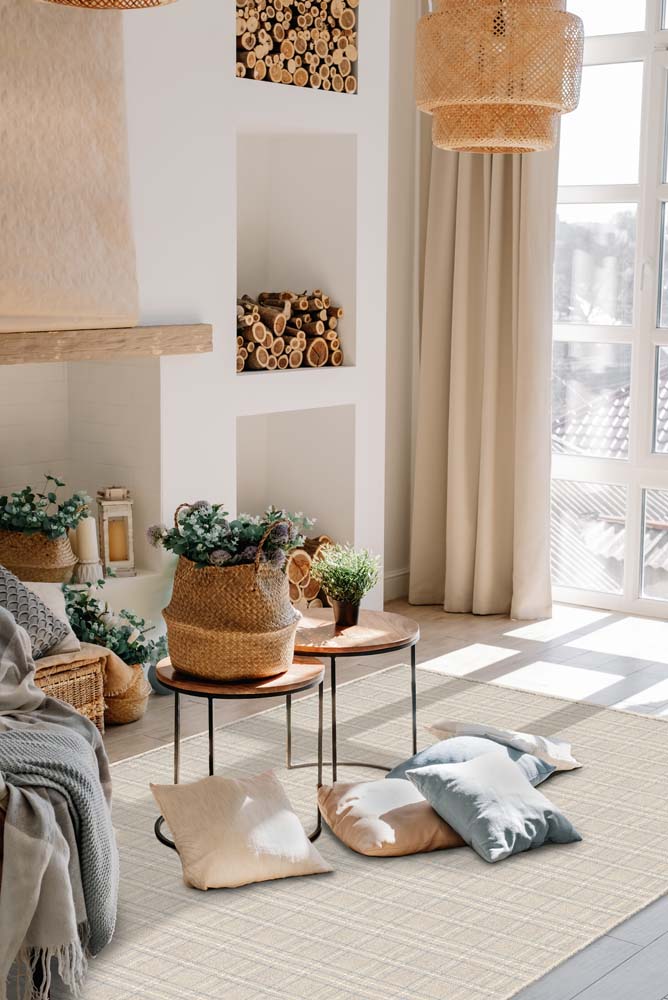 Stanton Pristine Plaid Custom Broadloom Area Rug Room Scene