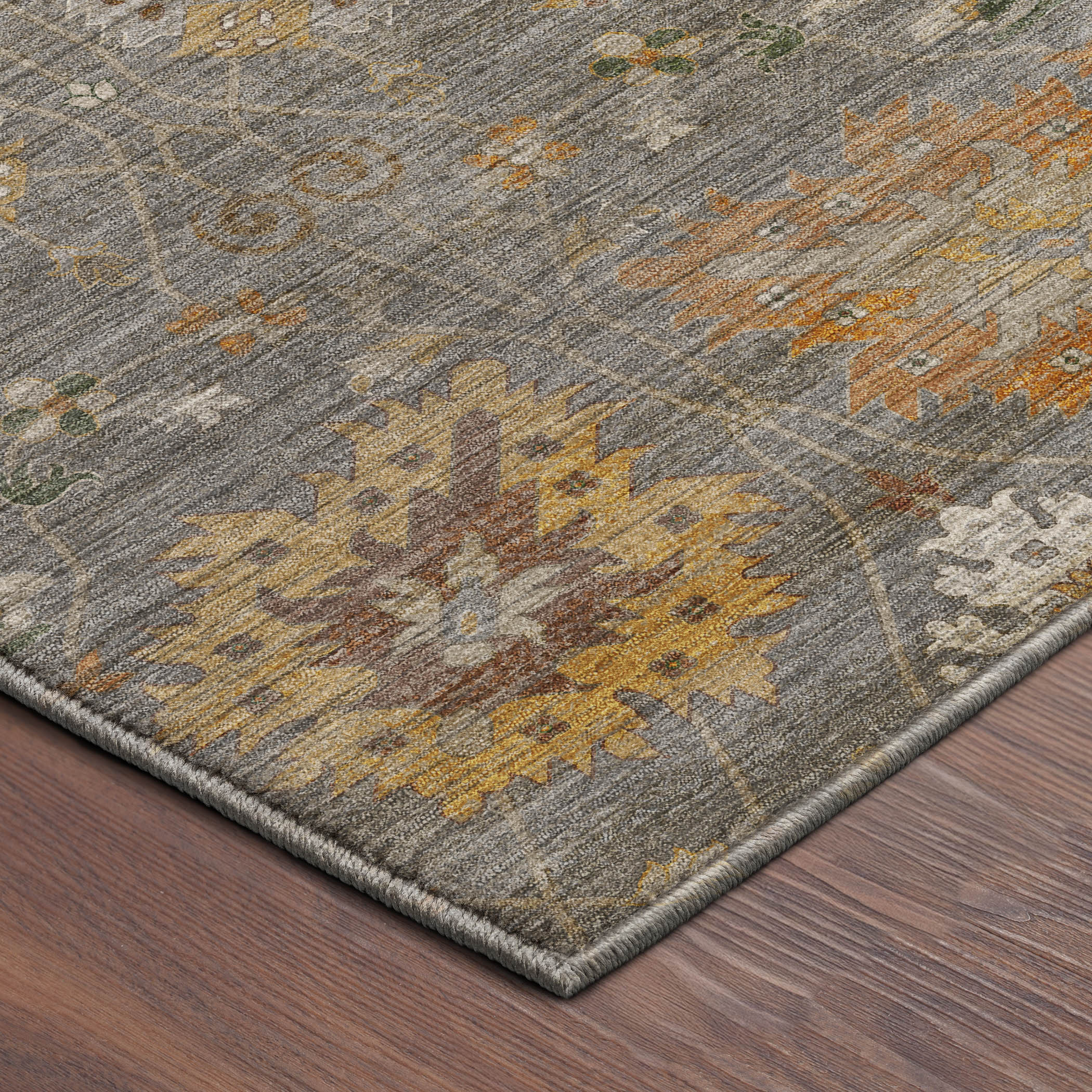 Dalyn Aristo AR6 Gray Area Rug Corner