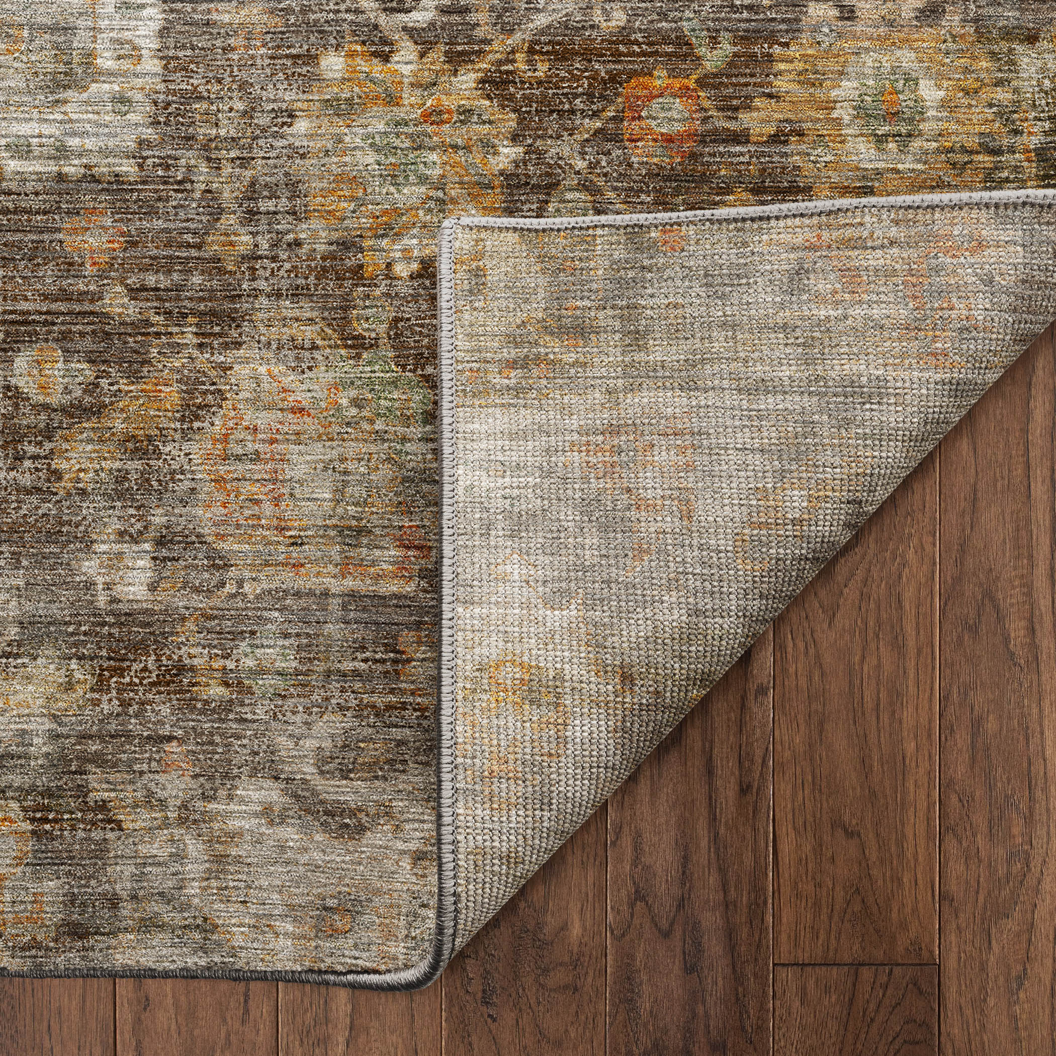 Dalyn Aristo AR7 Chocolate Area Rug Back