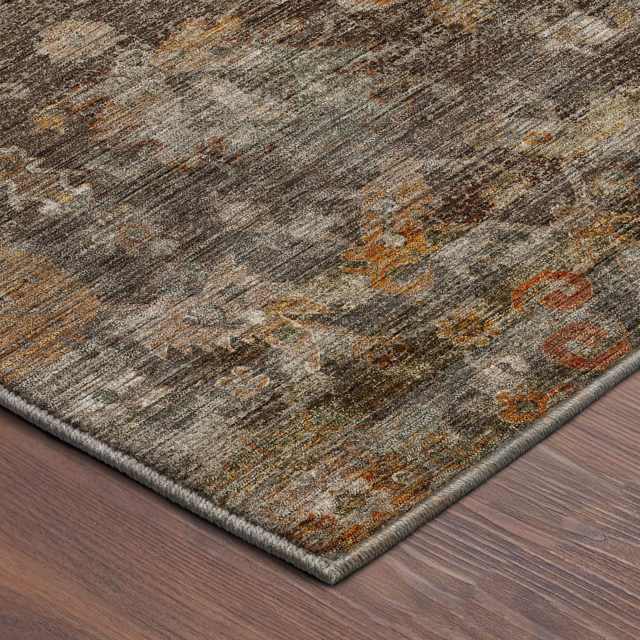 Dalyn Aristo AR7 Chocolate Area Rug Corner