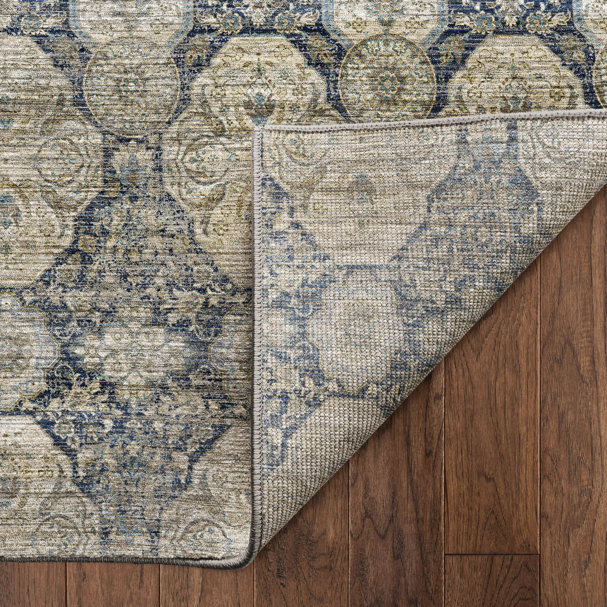 Dalyn Aristo AR8 Navy Area Rug Back