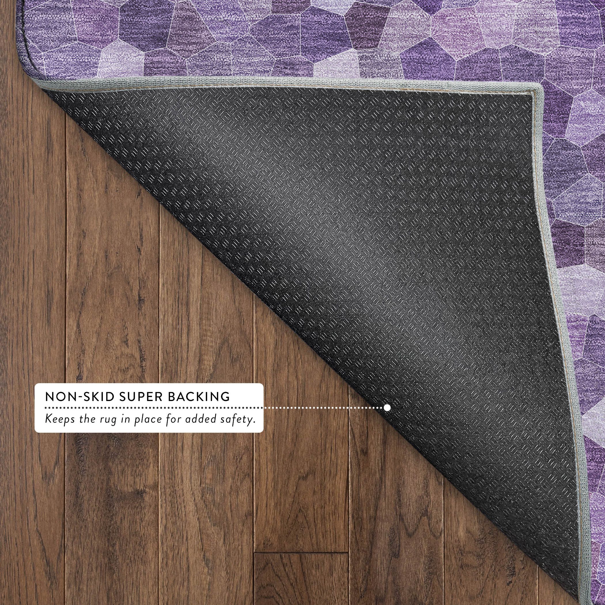 Dalyn Kaleidoscope KL1 Plum Area Rug Back