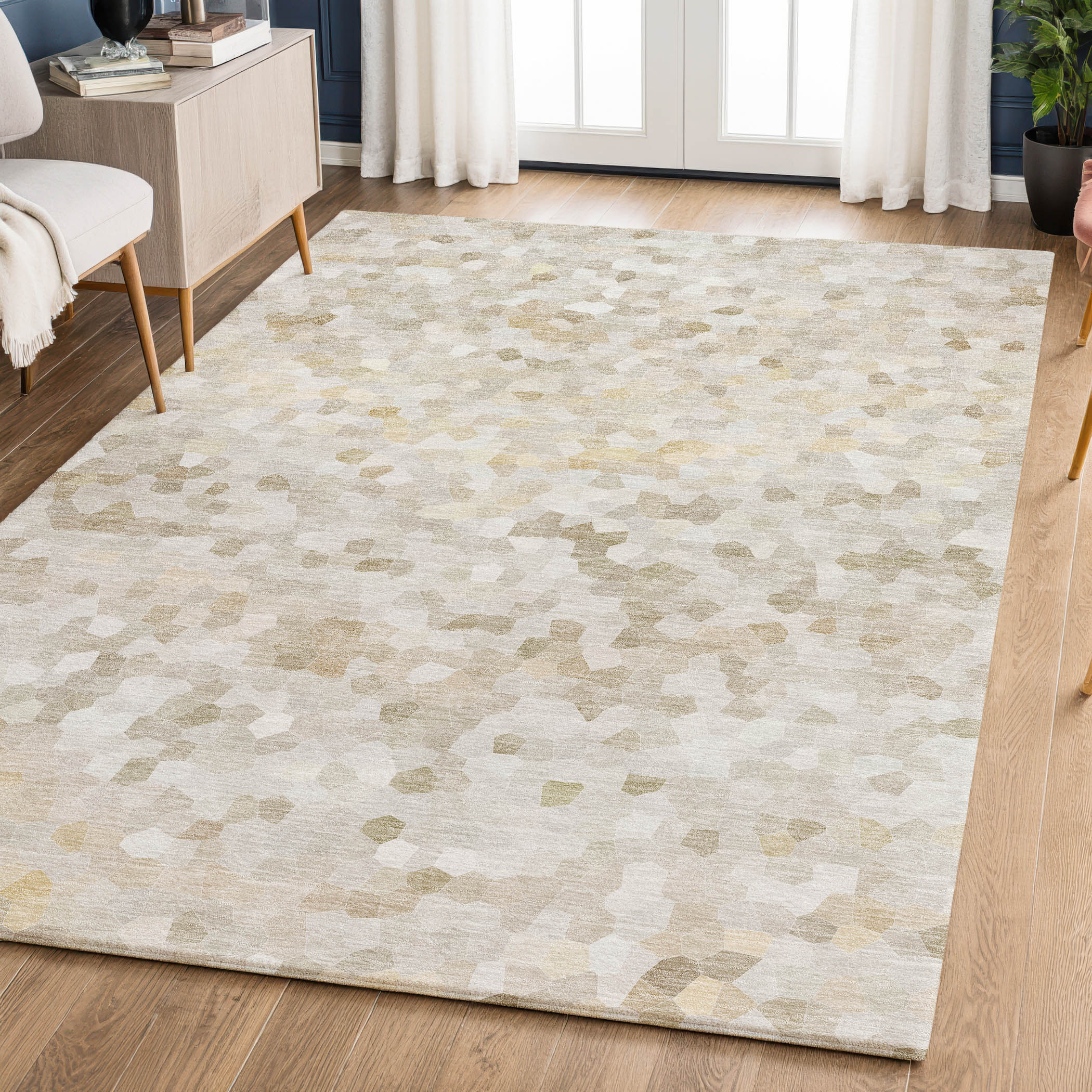 Dalyn Kaleidoscope KL1 Putty Area Rug Room Scene