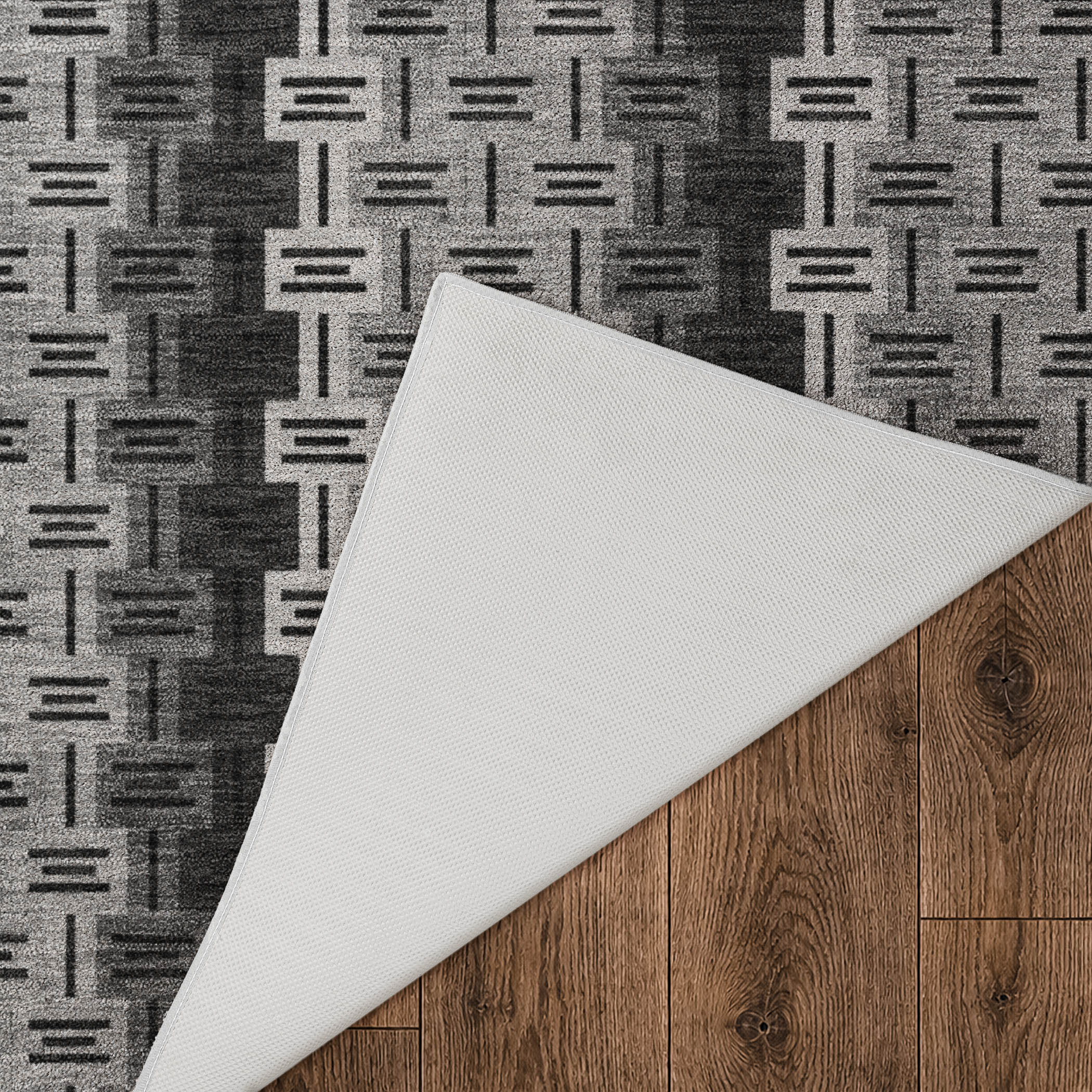 Dalyn Kenner KN3 Black Area Rug Back