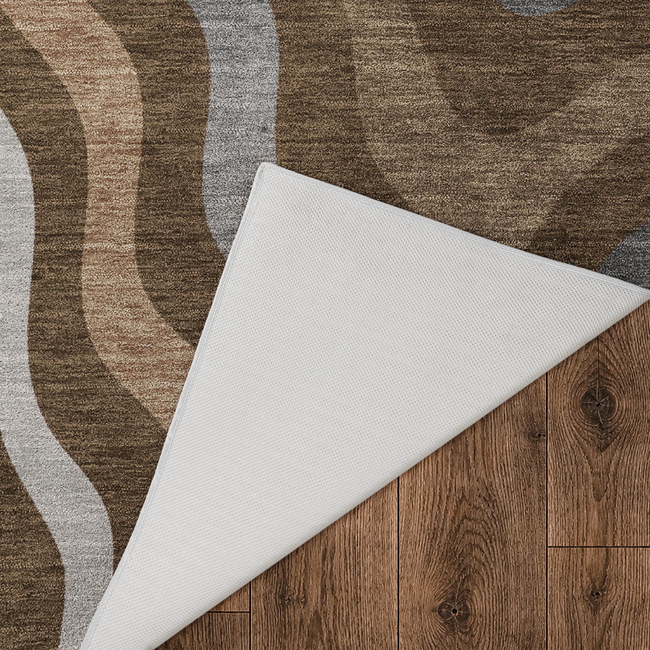 Dalyn Kenner KN4 Chocolate Area Rug Back