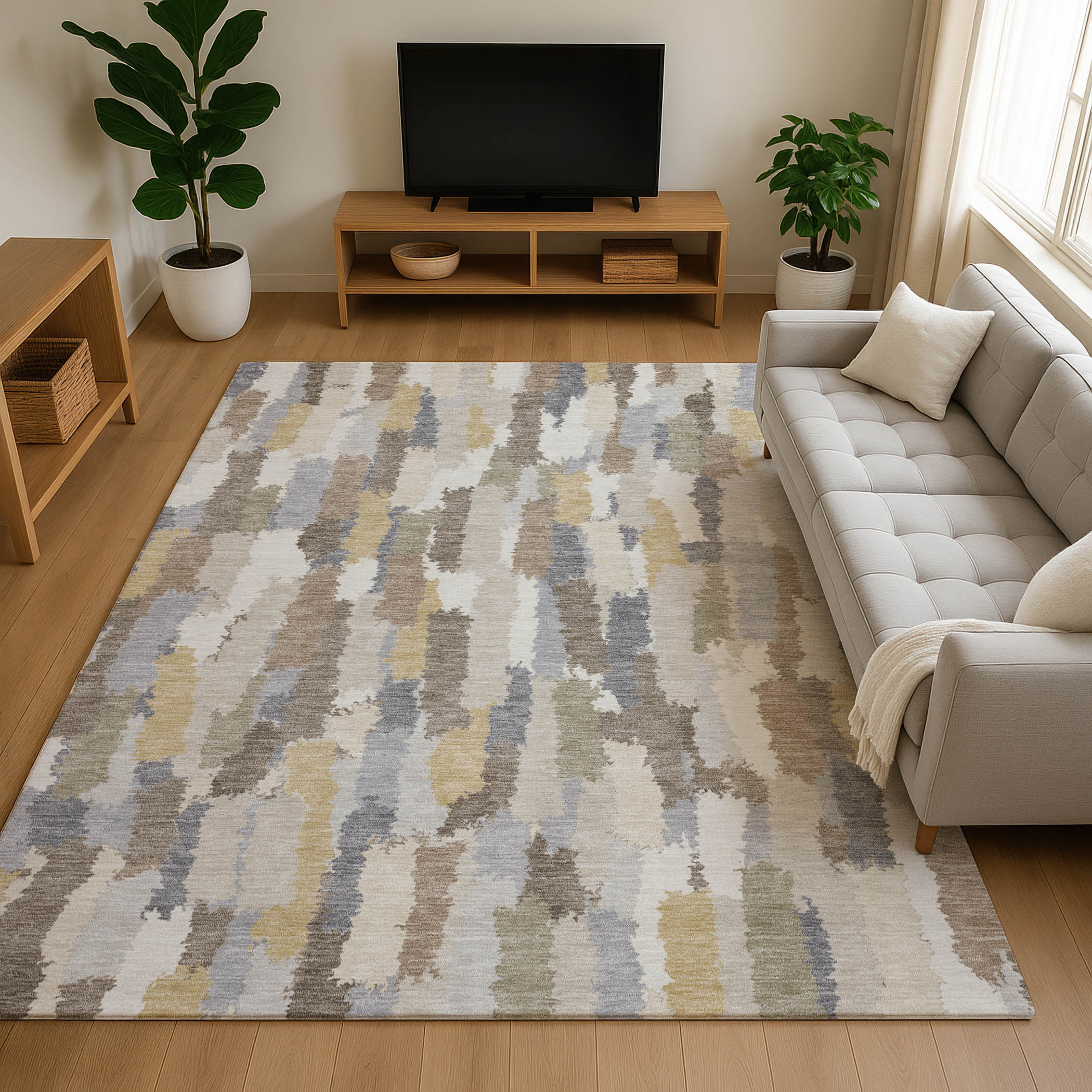 Dalyn Kenner KN6 Ivory Area Rug Room Scene