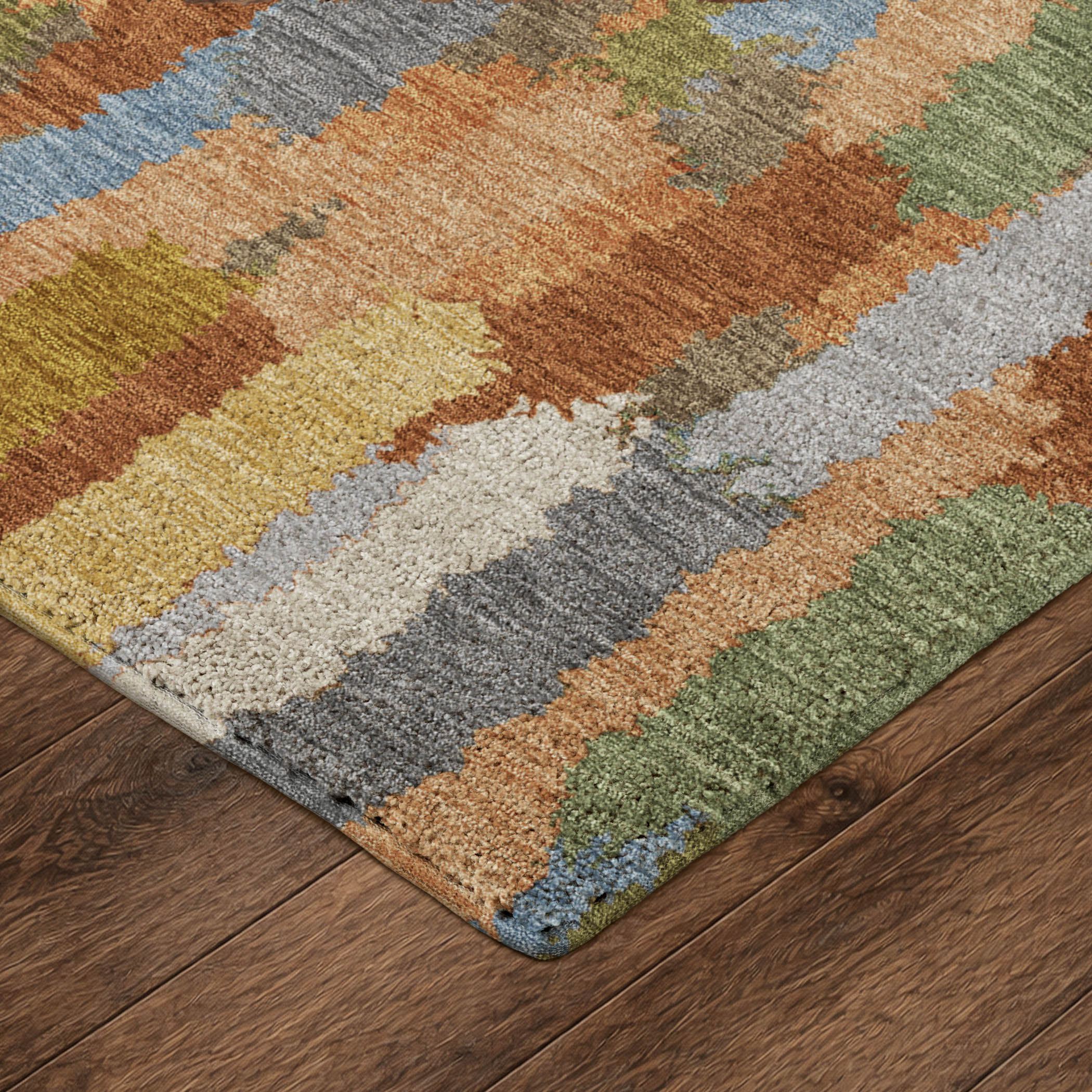 Dalyn Kenner KN6 Copper Area Rug Corner