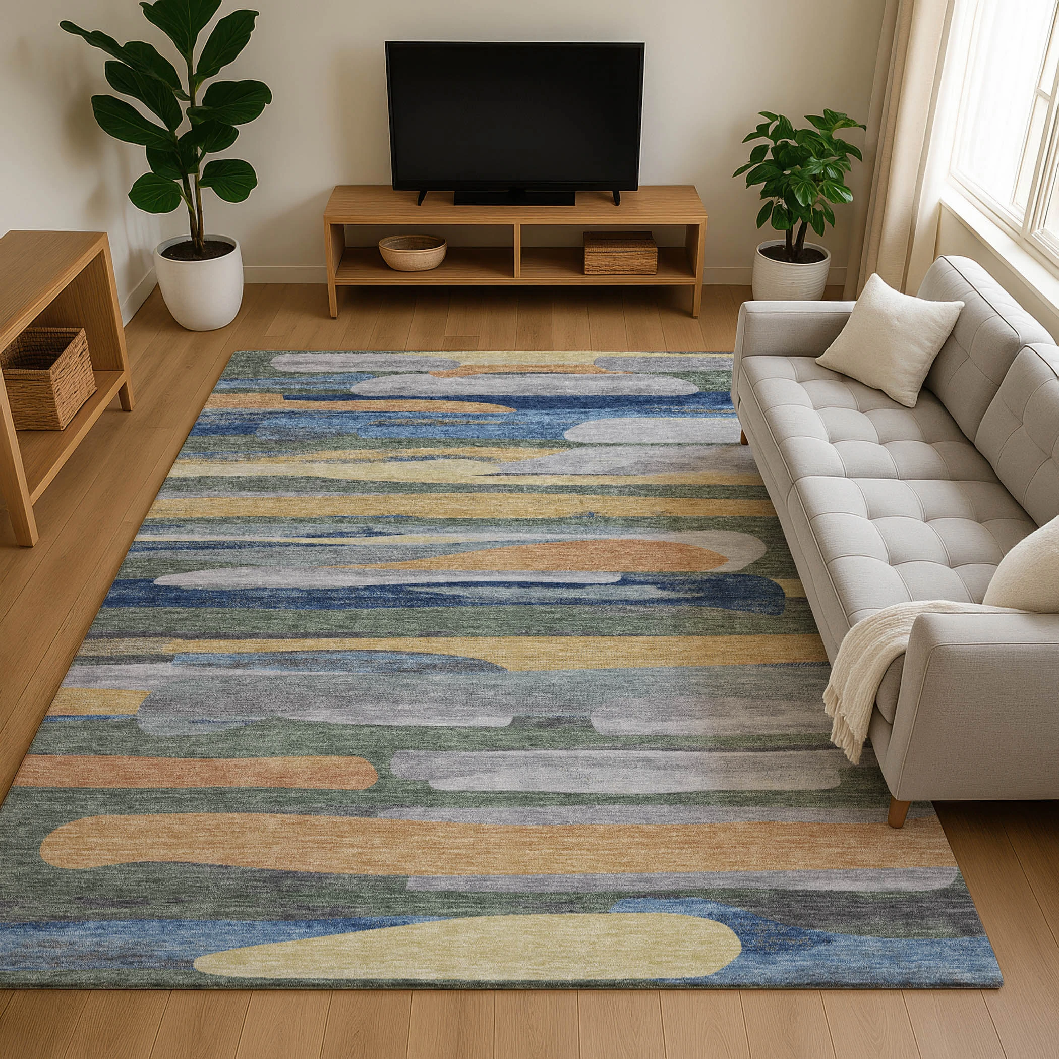 Dalyn Kenner KN7 Basil Area Rug Room Scene