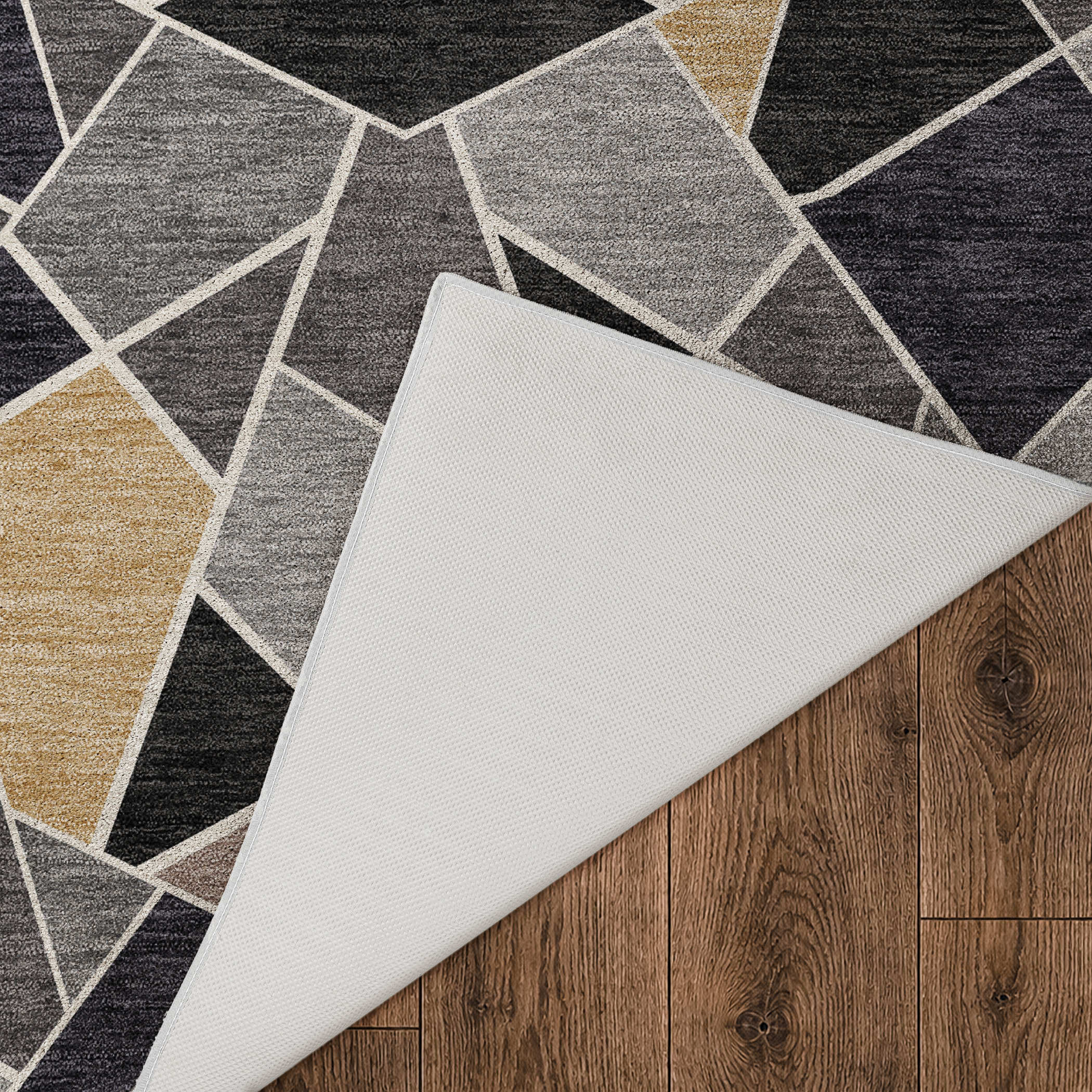 Dalyn Kenner KN8 Black Area Rug Back