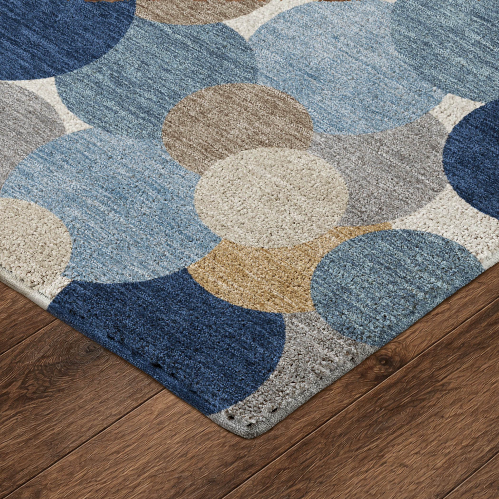 Dalyn Kenner KN9 Blue Area Rug Corner