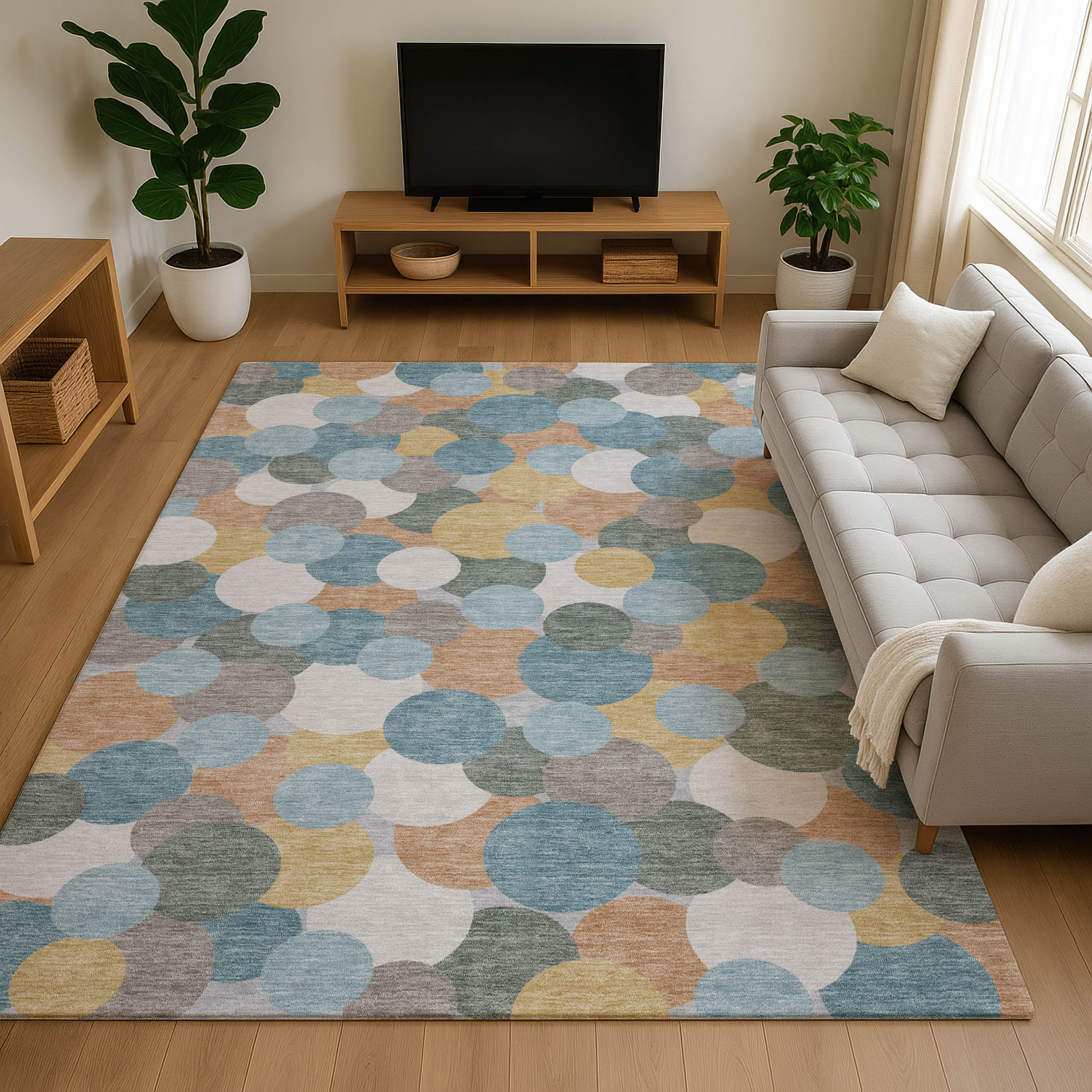 Dalyn Kenner KN9 Seaside Area Rug Room Scene