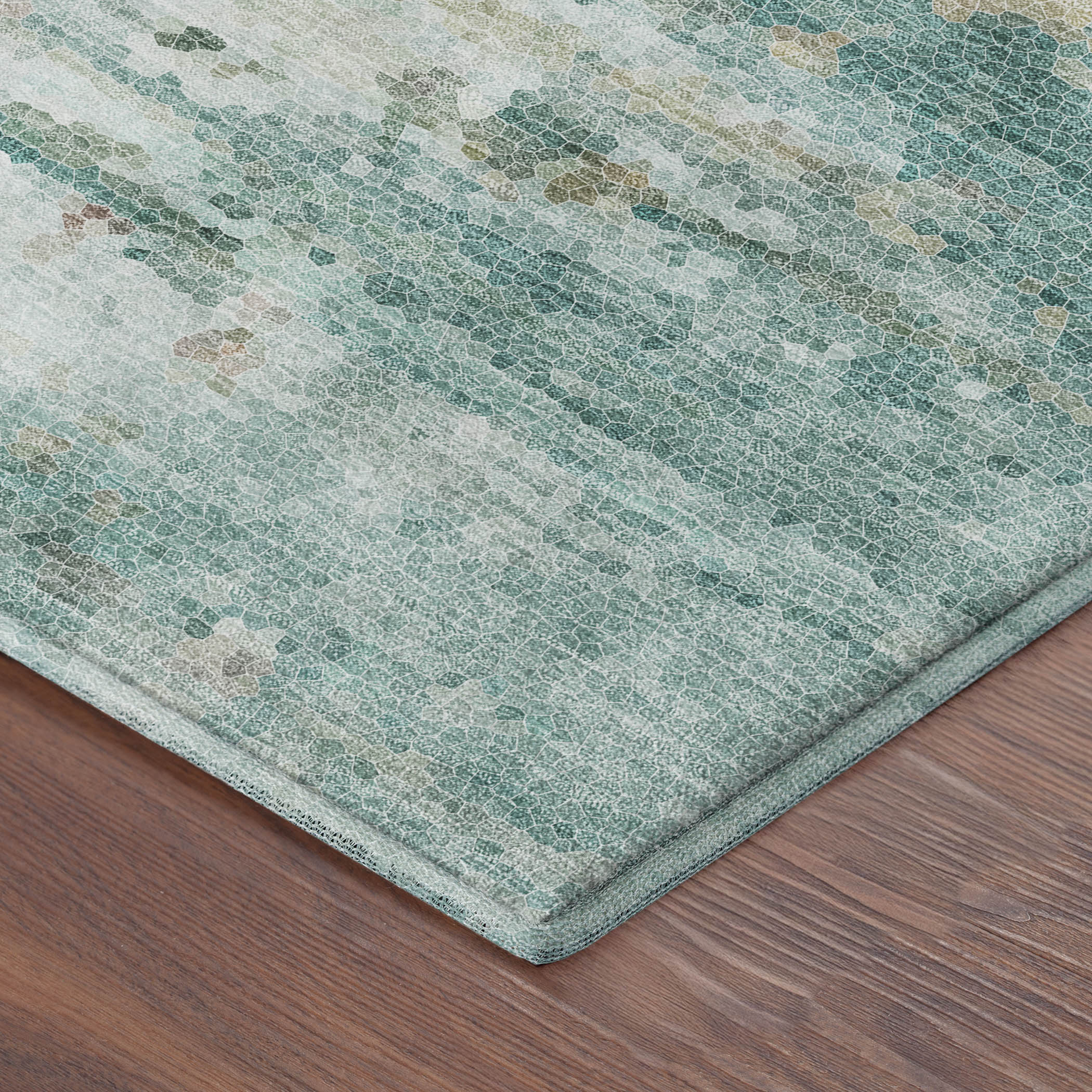 Dalyn Lumara LM1 Seafoam Area Rug Corner