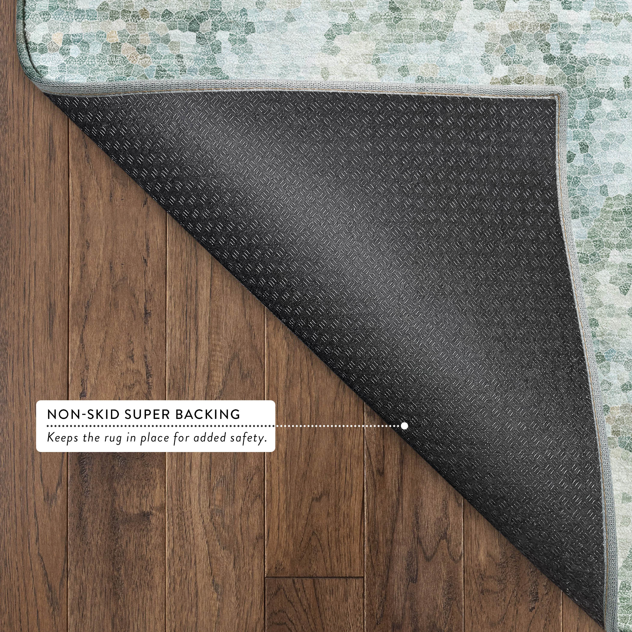 Dalyn Lumara LM2 Seafoam Area Rug Back