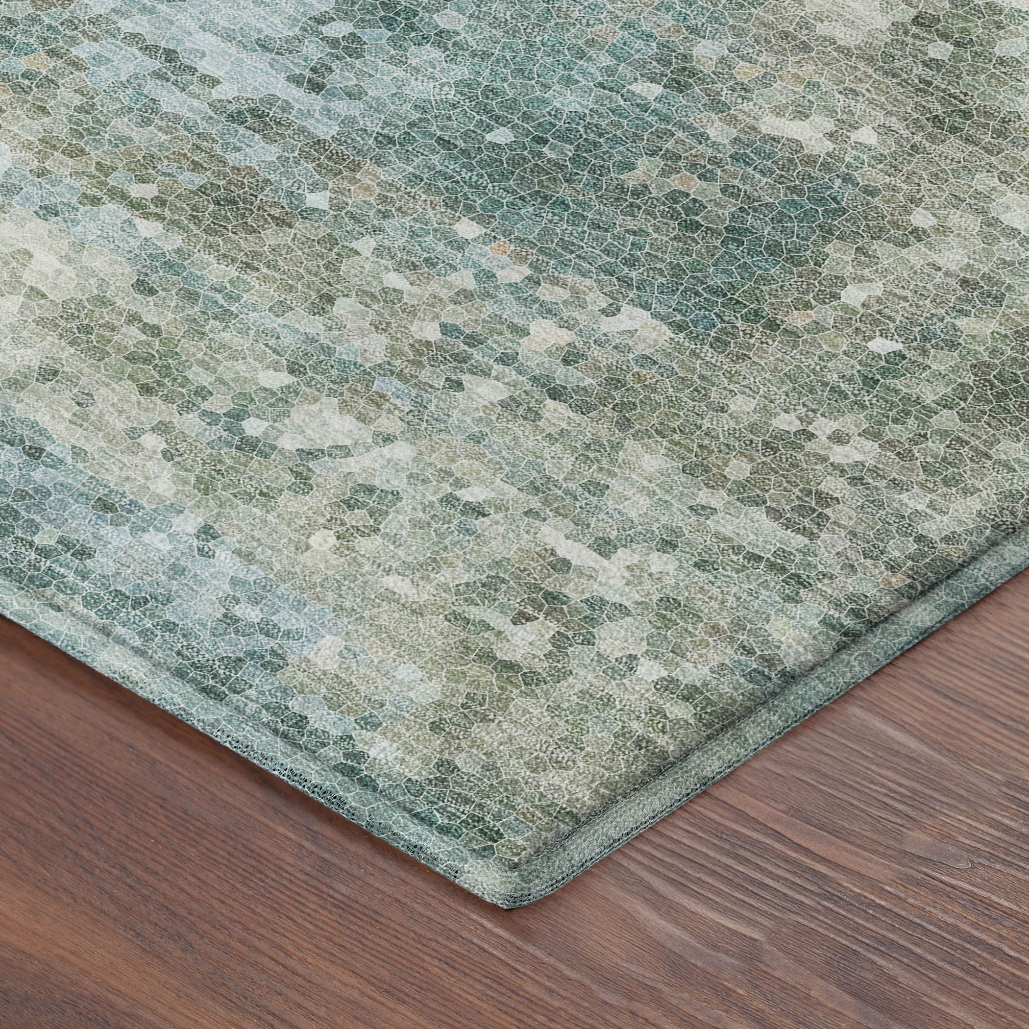 Dalyn Lumara LM2 Seafoam Area Rug Corner