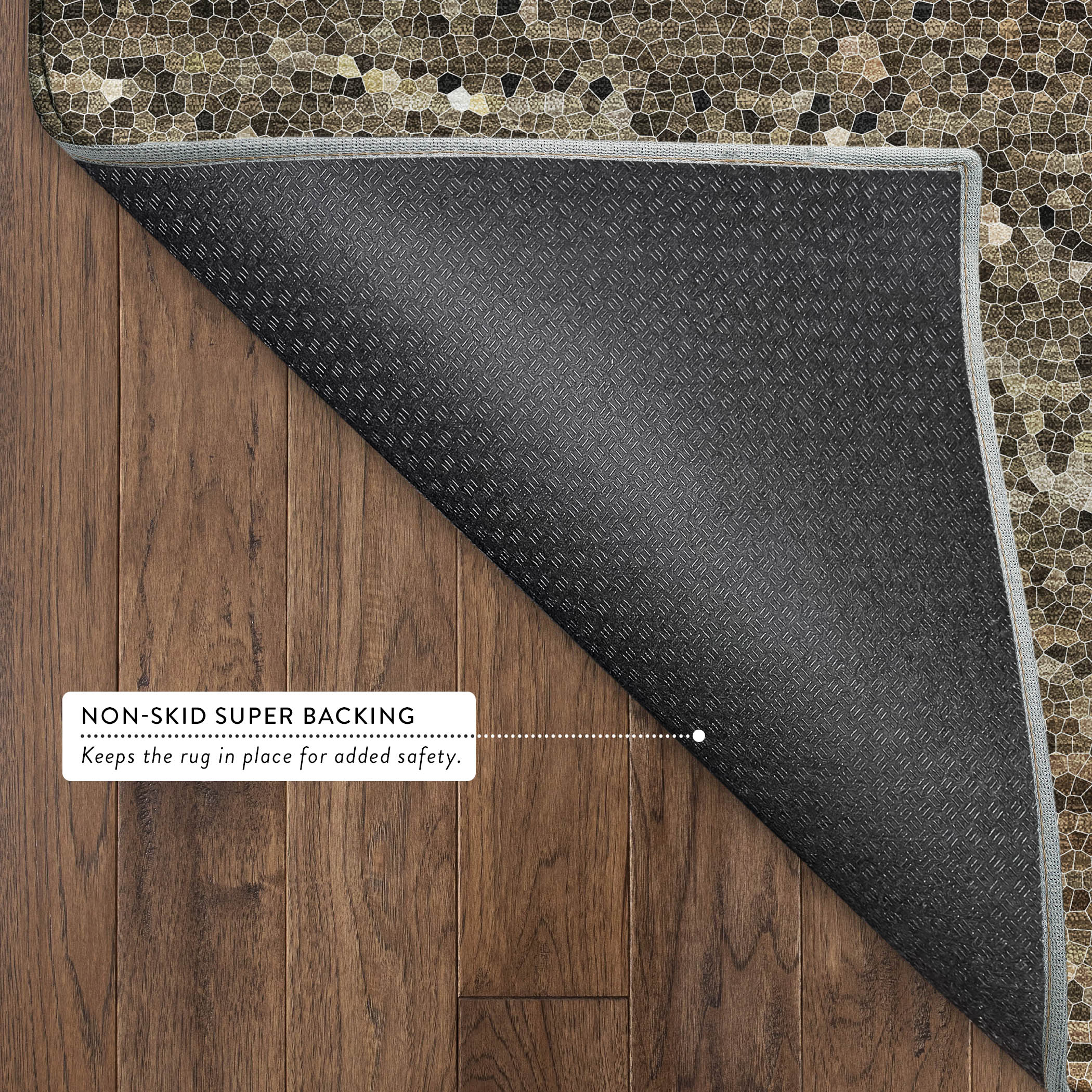 Dalyn Lumara LM3 Brown Area Rug Back