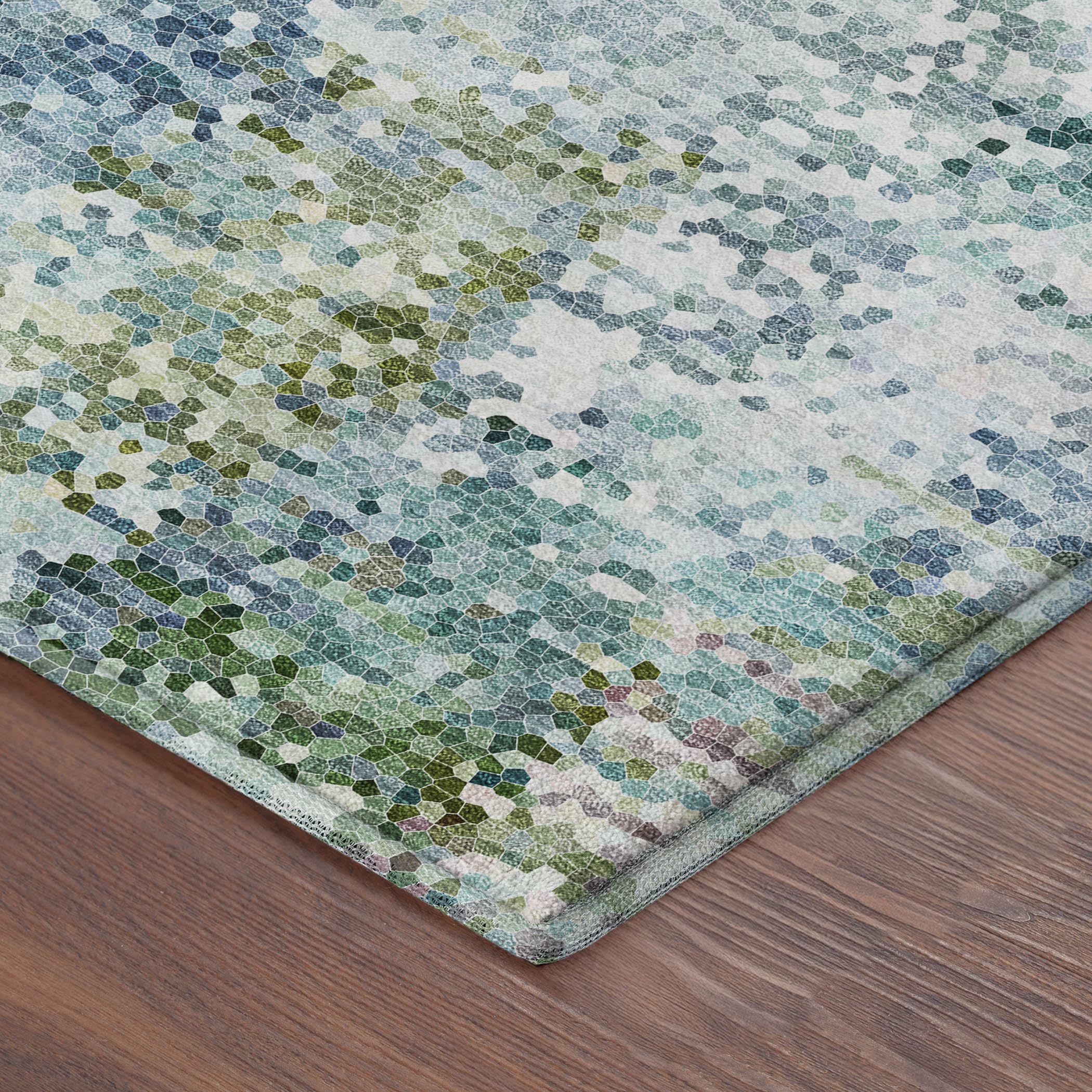 Dalyn Lumara LM5 Aqua Area Rug Corner