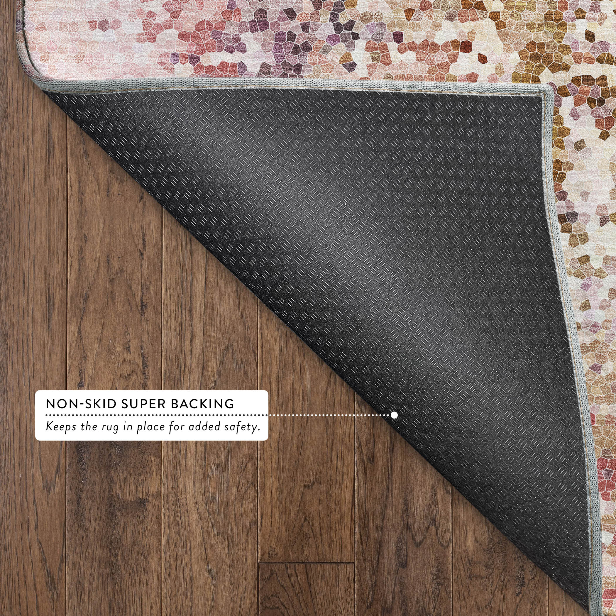 Dalyn Lumara LM5 Blush Area Rug Back