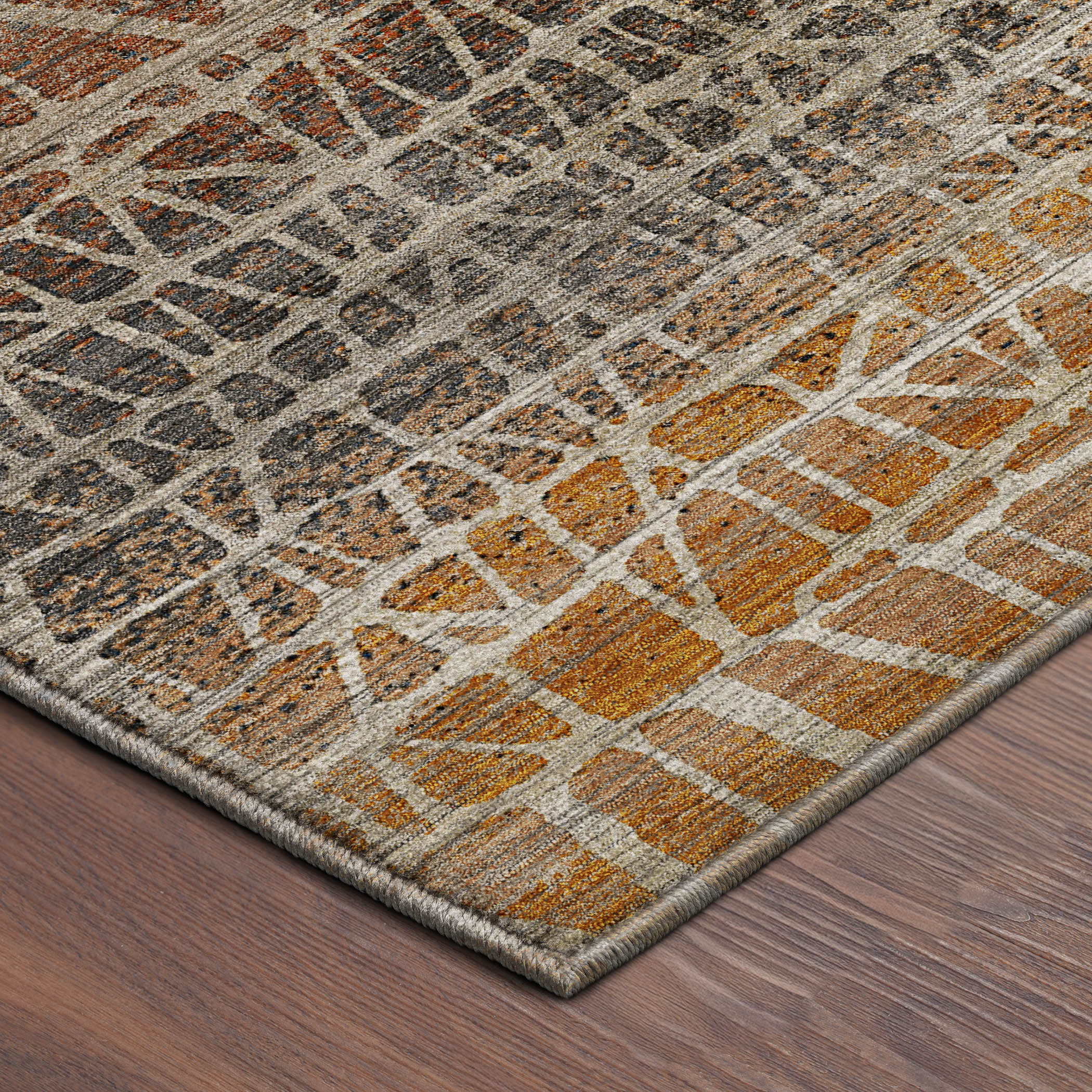 Dalyn Nexus NX1 Copper Area Rug Corner