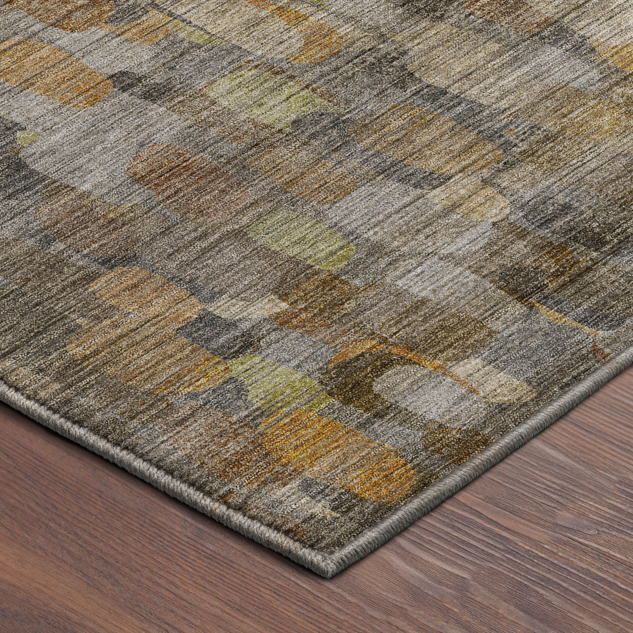 Dalyn Nexus NX4 Gray Area Rug Corner
