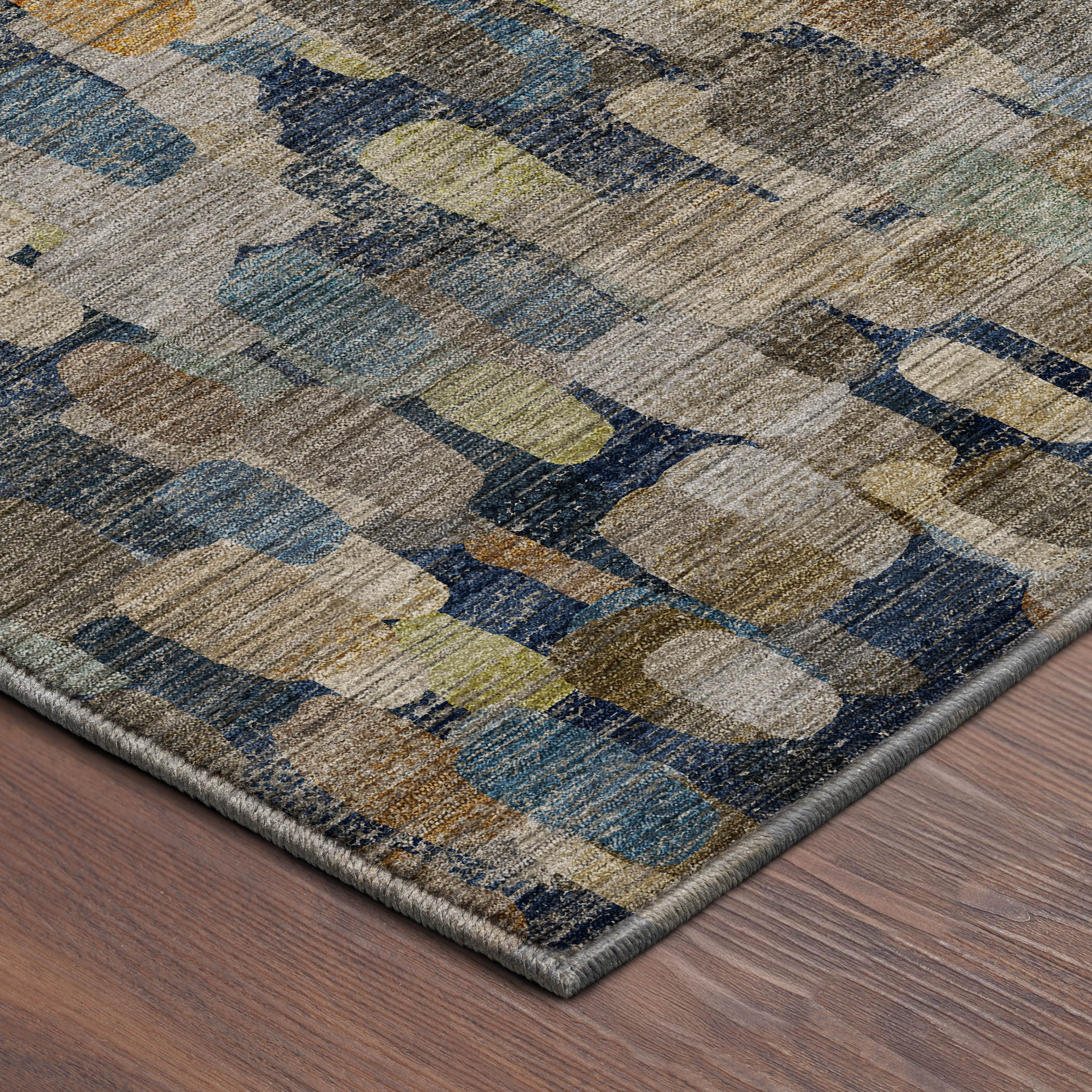 Dalyn Nexus NX4 Navy Area Rug Corner
