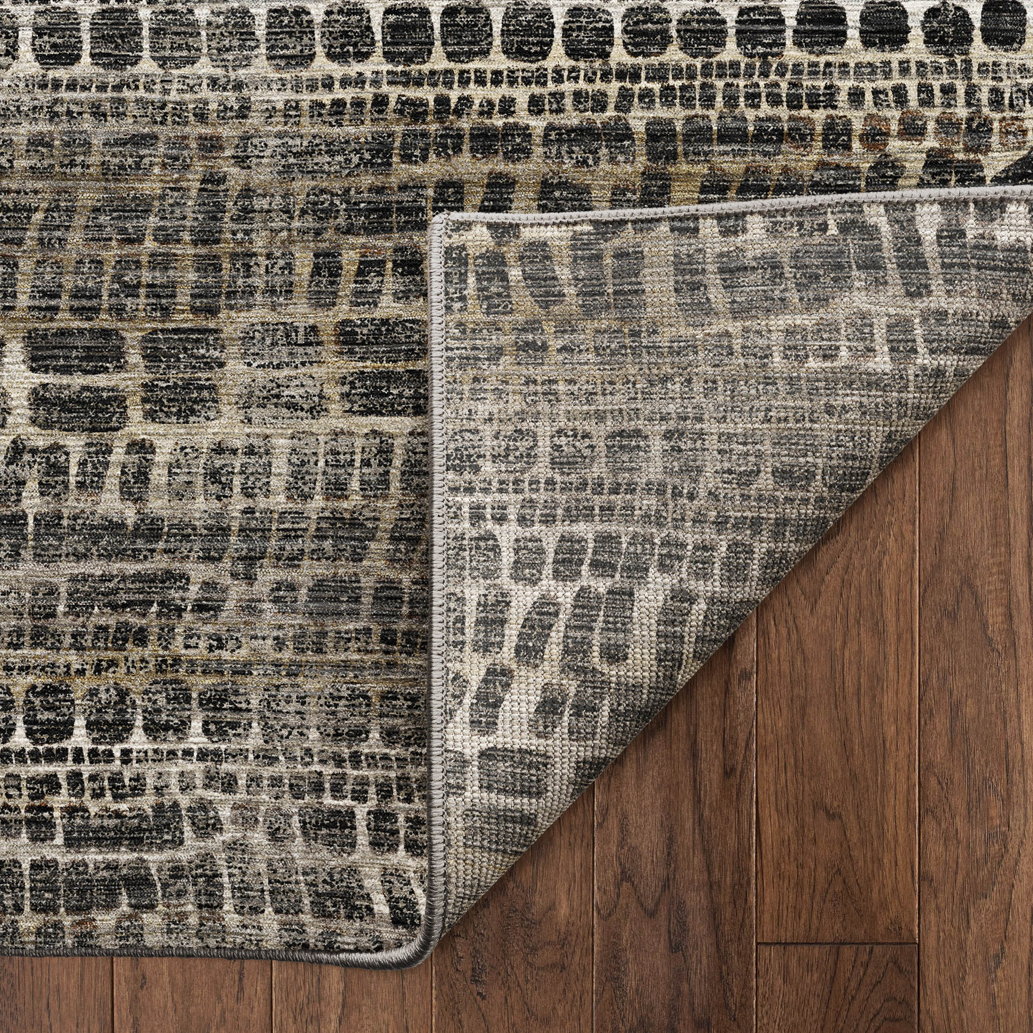 Dalyn Nexus NX5 Black Area Rug Back